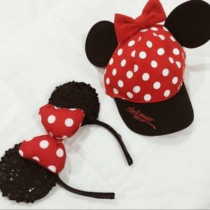 Minnie Mouse Cap + Ear Bundle!